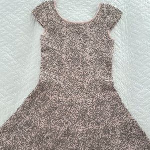 Maje - Pink and Silver Jacquard Knit Dress - size 2 - small/med 4/6